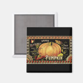 Pumpkin Label Antique Butterfly Marke Magnet (Vorderseite/Rückseite)