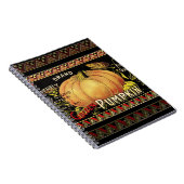 Pumpkin Label Antique Butterfly Marke Notizblock (Rechte Seite)