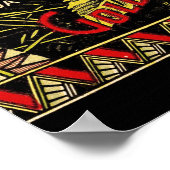 Pumpkin Label Antique Butterfly Marke Poster (Ecke)