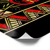 Pumpkin Label Antique Butterfly Marke Poster (Ecke)