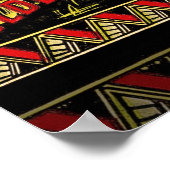 Pumpkin Label Antique Butterfly Marke Poster (Ecke)