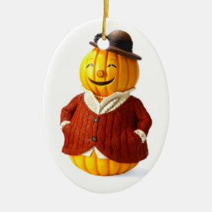 Pumpkin Lady Keramikornament