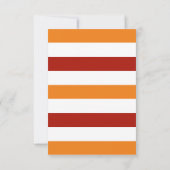 Pumpkin Latte Football Black Polterabend Einladung (Rückseite)