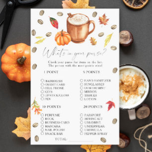 Pumpkin Latte Was ist in Ihrem Geldbeutel-Spiel?