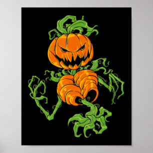 Pumpkin Lazy Halloween Kostüm Beängstigend Spooky Poster