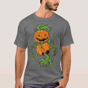 Pumpkin Lazy Halloween Kostüm Beängstigend Spooky  T-Shirt
