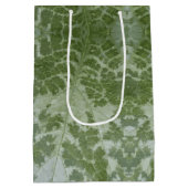 Pumpkin Leaf Macro Mittlere Geschenktüte (Rückseite)