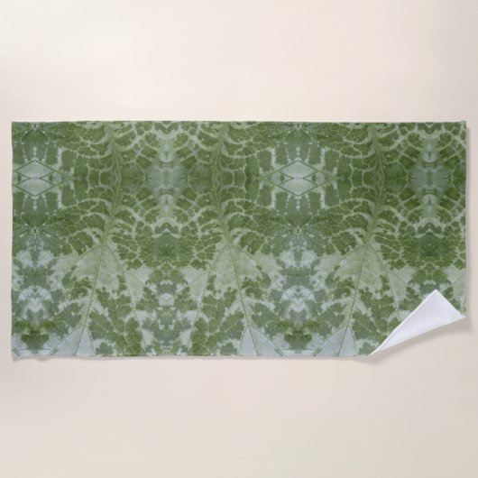 Pumpkin Leaf Macro Strandtuch (Vorderseite)