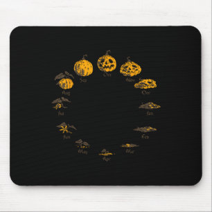 Pumpkin-Lebenszyklus für Erntedank Halloween-Koste Mousepad