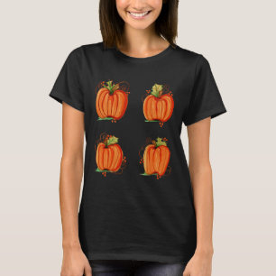 Pumpkin Leckerei Halloween Orange Fall Handgemalt  T-Shirt