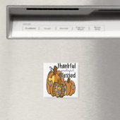 Pumpkin Leopard dankbar dankbar, gesegnet Thanksgi Magnet (In Situ (Geschirrspüler))