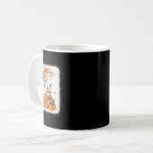 Pumpkin Leopard Hallo Fall glücklich Fall Y alle F Kaffeetasse (Vorderseite Links)