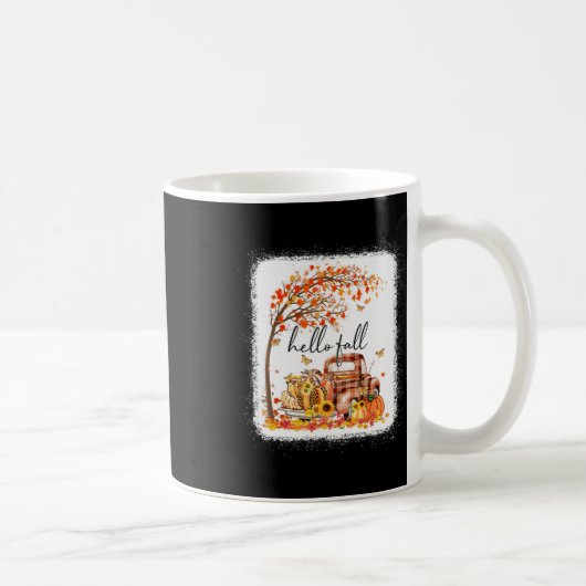 Pumpkin Leopard Hallo Fall glücklich Fall Y alle F Kaffeetasse (Rechts)