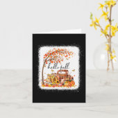 Pumpkin Leopard Hallo Fall glücklich Fall Y alle F Karte (Gelbe Blume)