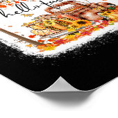 Pumpkin Leopard Hallo Fall glücklich Fall Y alle F Poster (Ecke)