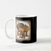 Pumpkin Leopard Print Fall Vibes Erntedank Girl Kaffeetasse (Links)