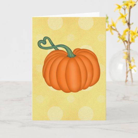 Pumpkin-Liebe Karte (Gelbe Blume)