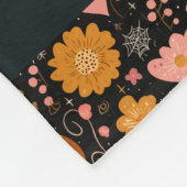 Pumpkin-Liebe mit Herz und Blume Fleecedecke (Ecke)