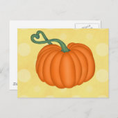 Pumpkin-Liebe Postkarte (Vorne/Hinten)
