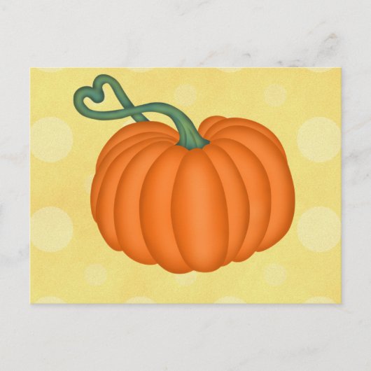 Pumpkin-Liebe Postkarte (Vorderseite)