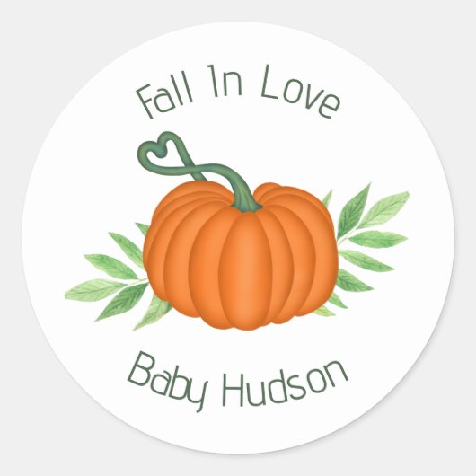 Pumpkin-Liebe Runder Aufkleber (Vorderseite)