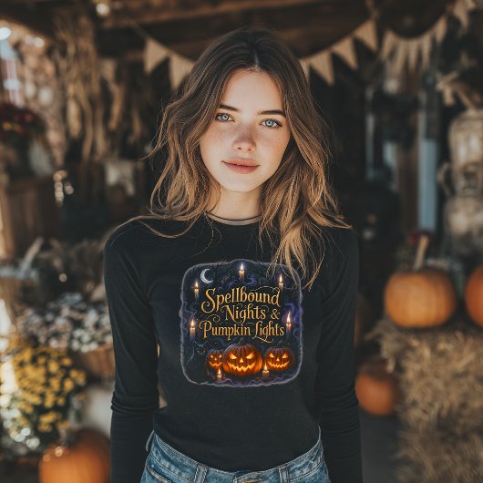 Pumpkin Lights Halloween Tri-Blend Shirt