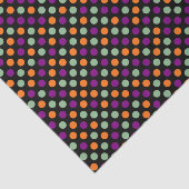 Pumpkin, Lila, grüne und schwarze Polka-Punkte Seidenpapier (Ausschnitt)
