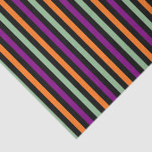Pumpkin, Lila, grüne und schwarze vertikale Streif Seidenpapier (Ausschnitt)