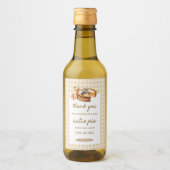 Pumpkin Little Süsse Pie Baby Dusche Gefallen Weinetikett (Vorderseite)