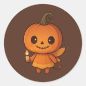 Pumpkin Lmiles Runder Aufkleber (Vorderseite)