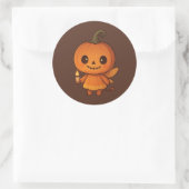 Pumpkin Lmiles Runder Aufkleber (Tasche)