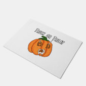 Pumpkin lustig freche Geschenktrank Halloween Fußmatte (Schrägansicht)