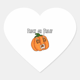 Pumpkin lustig freche Geschenktrank Halloween Herz-Aufkleber