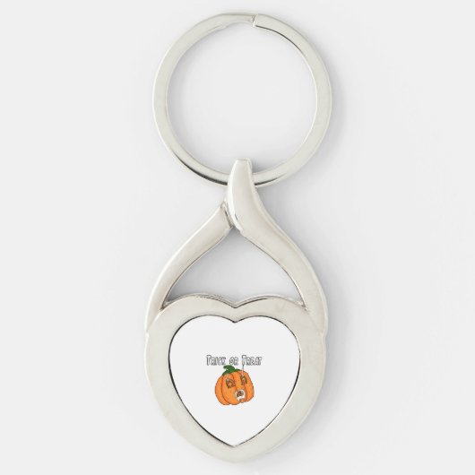 Pumpkin lustig freche Geschenktrank Halloween Schlüsselanhänger (Vorderseite)