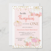 Pumpkin macht einen Geburtstag Einladung (Vorderseite)
