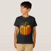 Pumpkin Made Out Of Books Tee Reading Halloween Te (Vorne ganz)