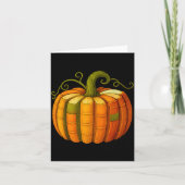 Pumpkin Made Out Of Books Tee Reading Halloween Te Karte (Vorderseite)