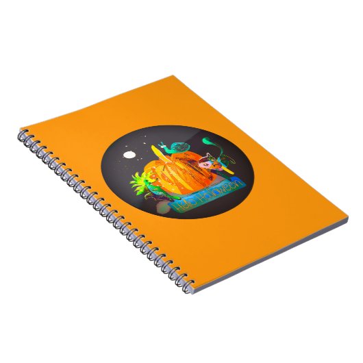 Pumpkin Magic & Halloween - Fun Cartoon Notizblock (Rechte Seite)