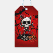 Pumpkin Magic und Knochen Spaß. Geschenkanhänger (Rückseite)