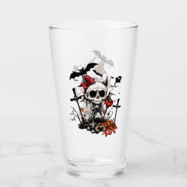 Pumpkin Magic und Knochen Spaß. Glas