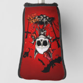 Pumpkin Magic und Knochen Spaß. Golf Headcover (Rotieren 90)