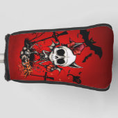 Pumpkin Magic und Knochen Spaß. Golf Headcover (Vorderseite)
