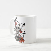 Pumpkin Magic und Knochen Spaß. Kaffeetasse (Vorderseite Links)