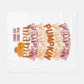 PUMPKIN MAMA Anpassbarer Erntedank Fleecedecke (Vorderseite (Horizontal))