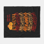 PUMPKIN MAMA Anpassbarer Erntedank Fleecedecke (Vorderseite (Horizontal))