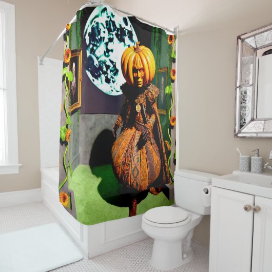 Pumpkin Man Duschvorhang (Beispiel)