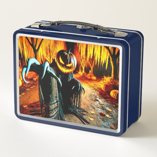 Pumpkin Man Metall Brotdose (Rückseite)