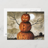 Pumpkin Man Postkarte (Vorne/Hinten)