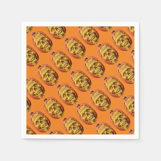 Pumpkin Man Serviette (Vorderseite)