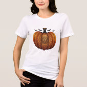 Pumpkin Mandala Magic Halloween Womens Tshirts (Vorderseite)